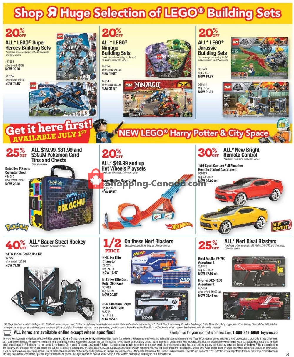 Toys R Us / Babies R Us flyer from Friday June 21, 2019 to Sunday June 30, 2019 - page 3
