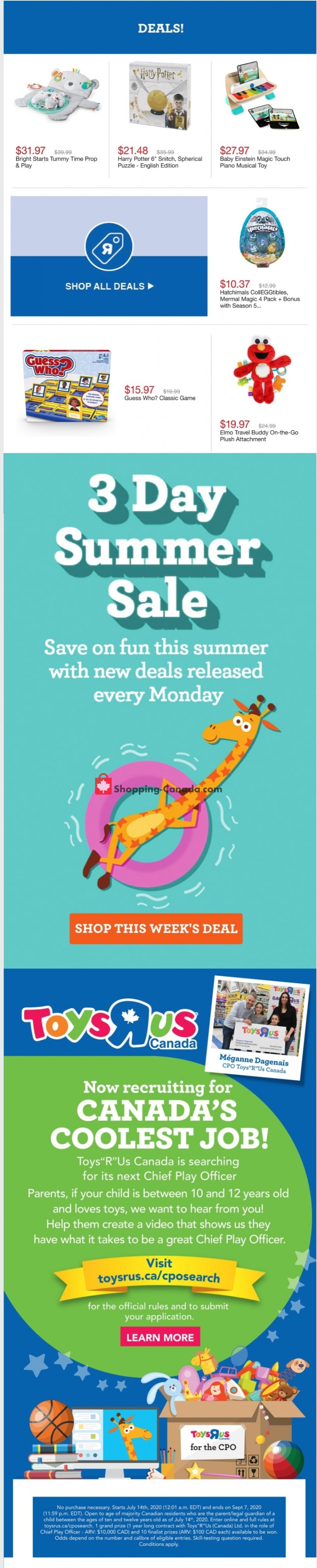 Toys R Us / Babies R Us flyer from Thursday July 23, 2020 to Thursday July 30, 2020 - page 7