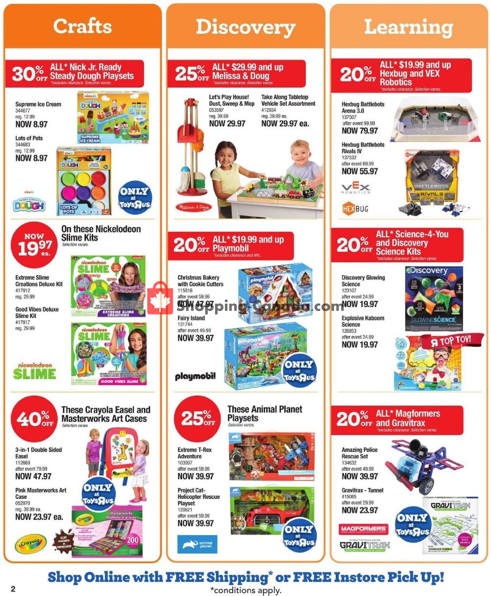Toys R Us / Babies R Us flyer from Thursday November 7, 2019 to Wednesday November 13, 2019 - page 2