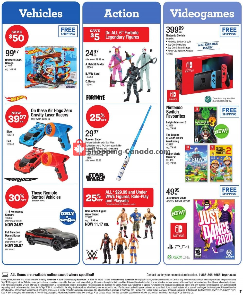 Toys R Us / Babies R Us flyer from Thursday November 7, 2019 to Wednesday November 13, 2019 - page 7