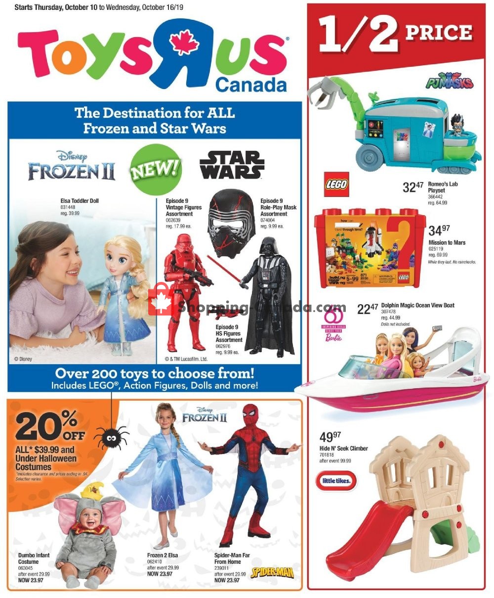 Toys R Us / Babies R Us flyer from Thursday October 10, 2019 to Wednesday October 16, 2019 - page 1