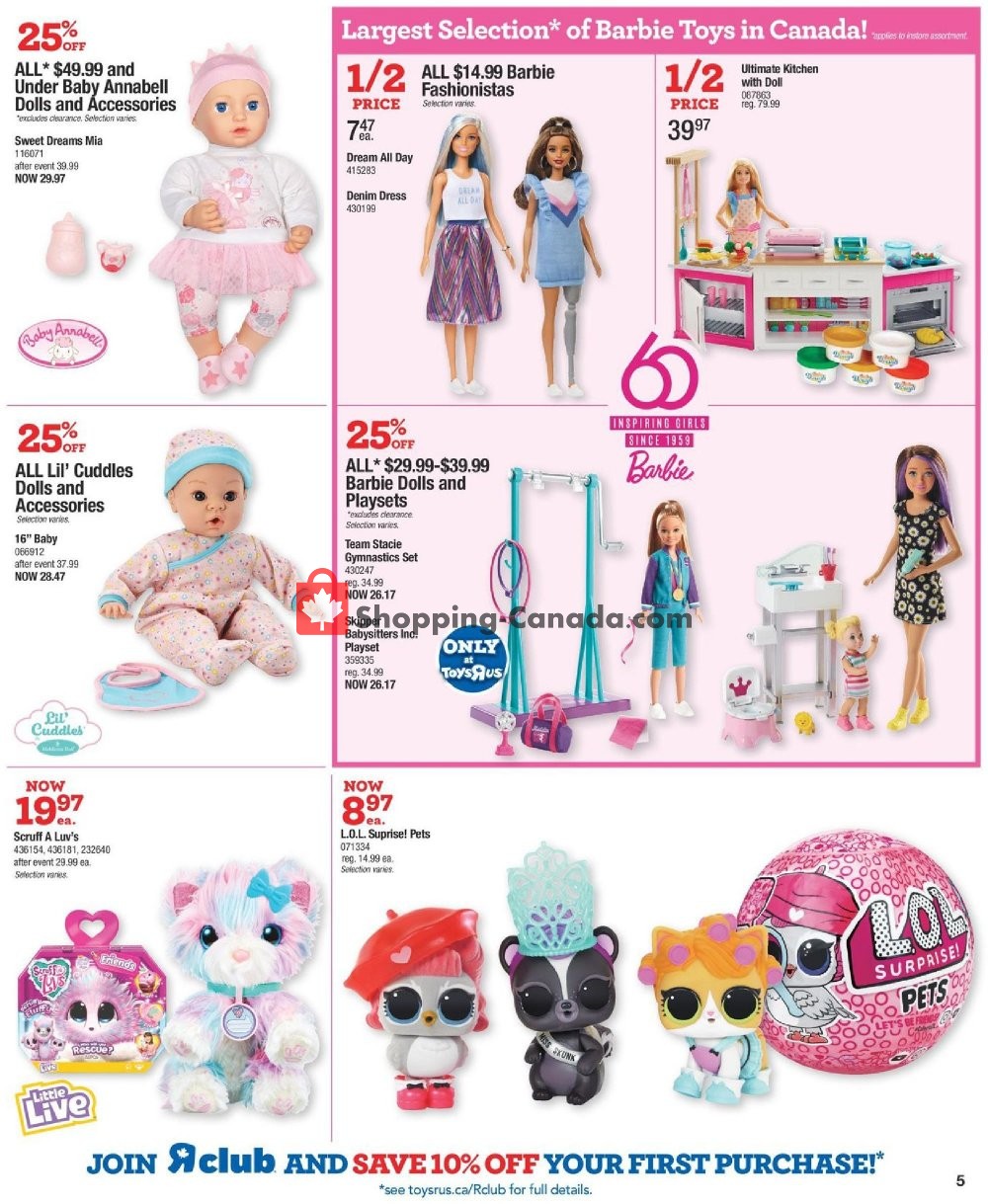Toys R Us / Babies R Us flyer from Thursday October 10, 2019 to Wednesday October 16, 2019 - page 5