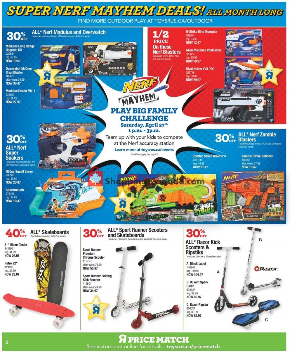Toys R Us / Babies R Us flyer from Tuesday April 23, 2019 to Thursday May 2, 2019 - page 2