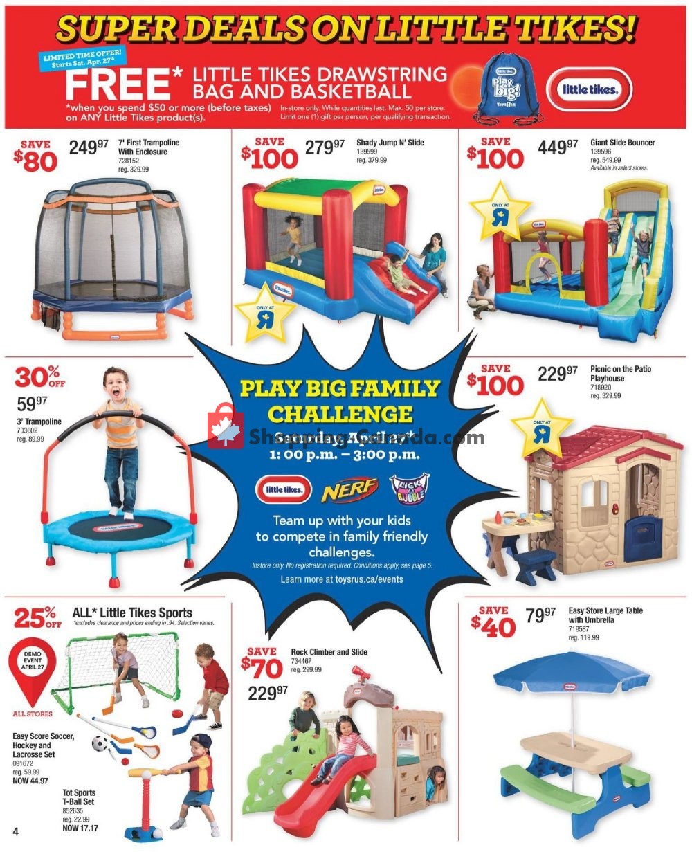 Toys R Us / Babies R Us flyer from Tuesday April 23, 2019 to Thursday May 2, 2019 - page 4