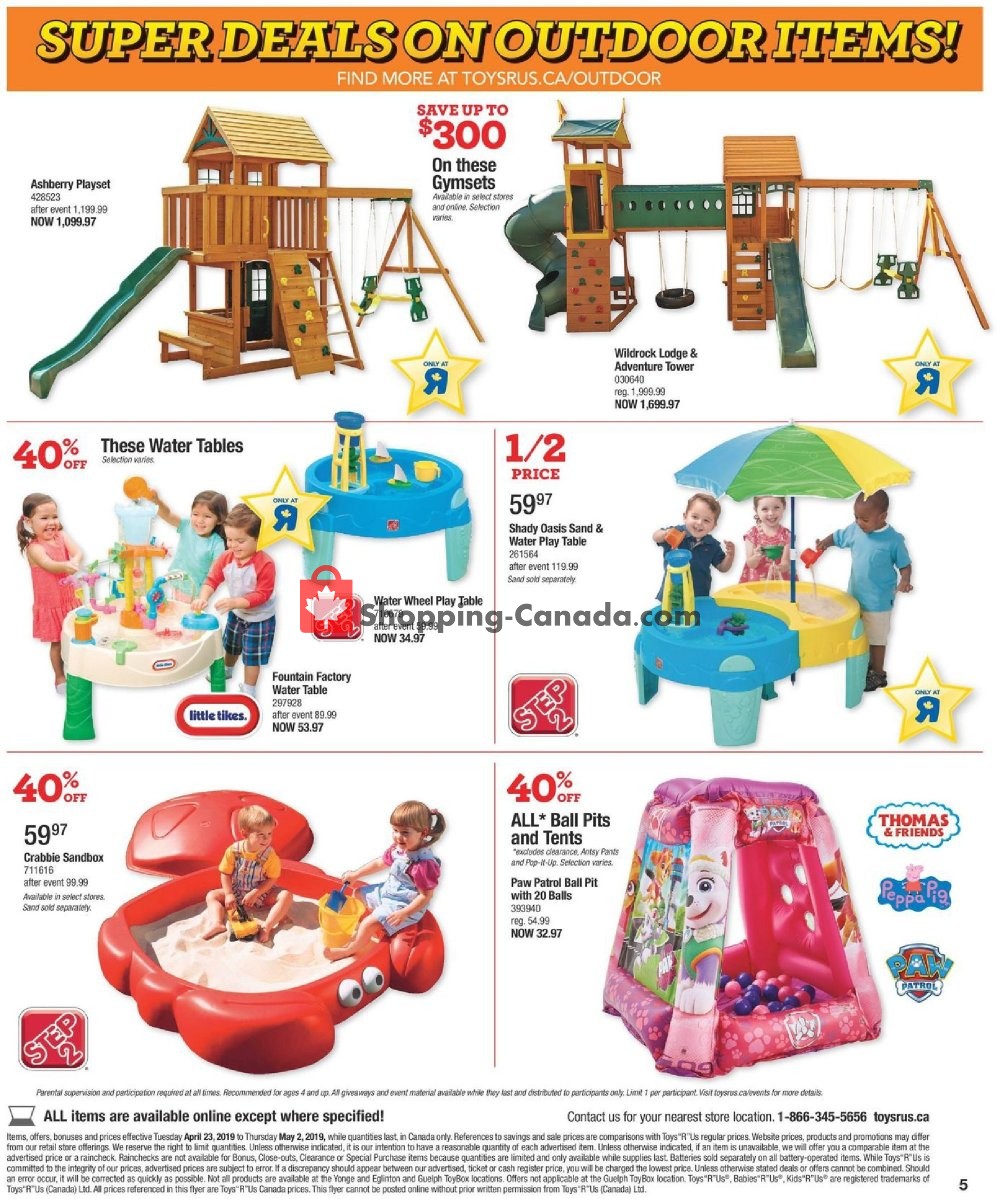 Toys R Us / Babies R Us flyer from Tuesday April 23, 2019 to Thursday May 2, 2019 - page 5