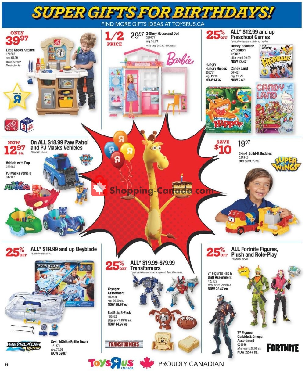 Toys R Us / Babies R Us flyer from Tuesday April 23, 2019 to Thursday May 2, 2019 - page 6