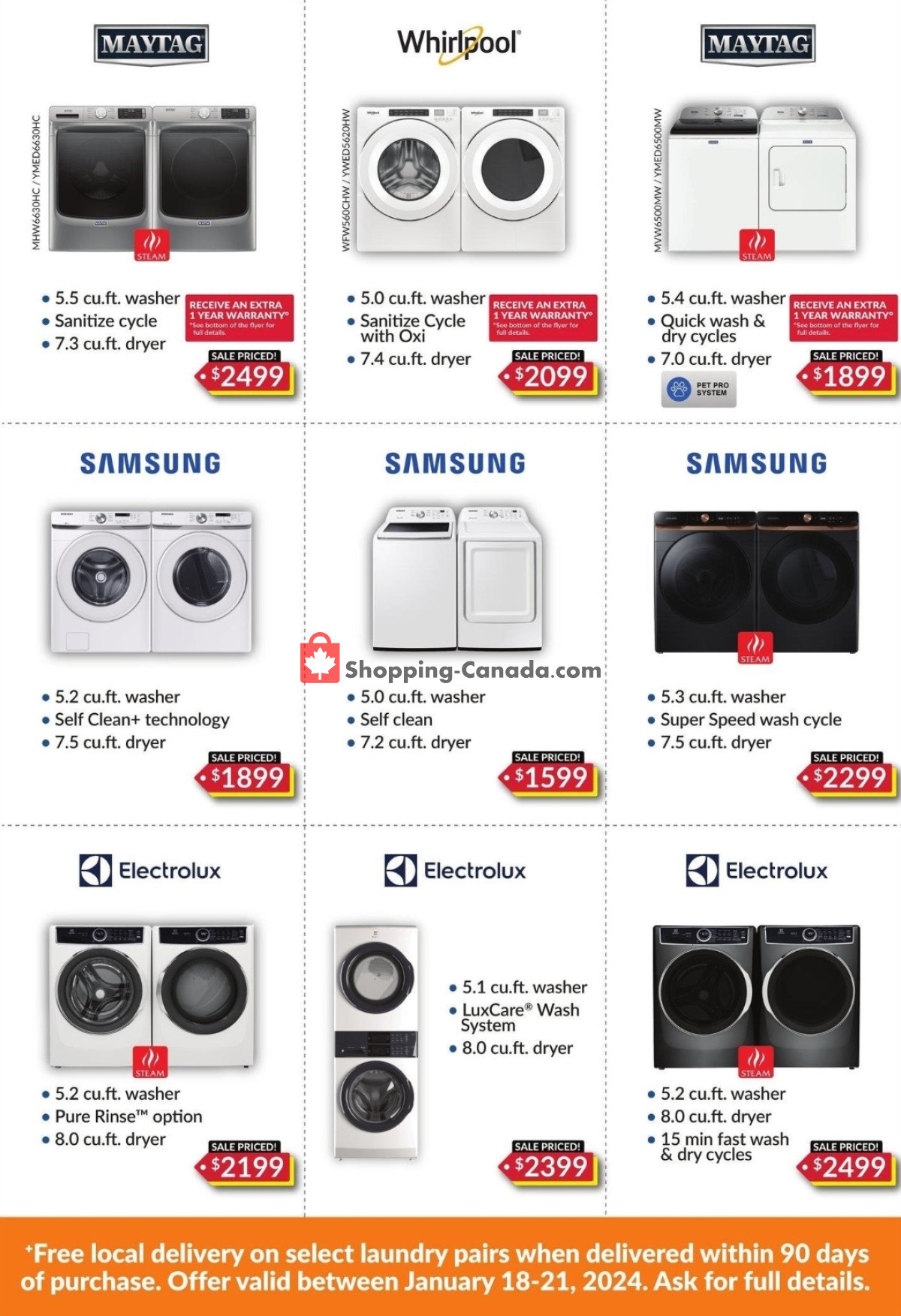 Trail Appliances flyer from Thursday January 18, 2024 to Sunday January 21, 2024 - page 2