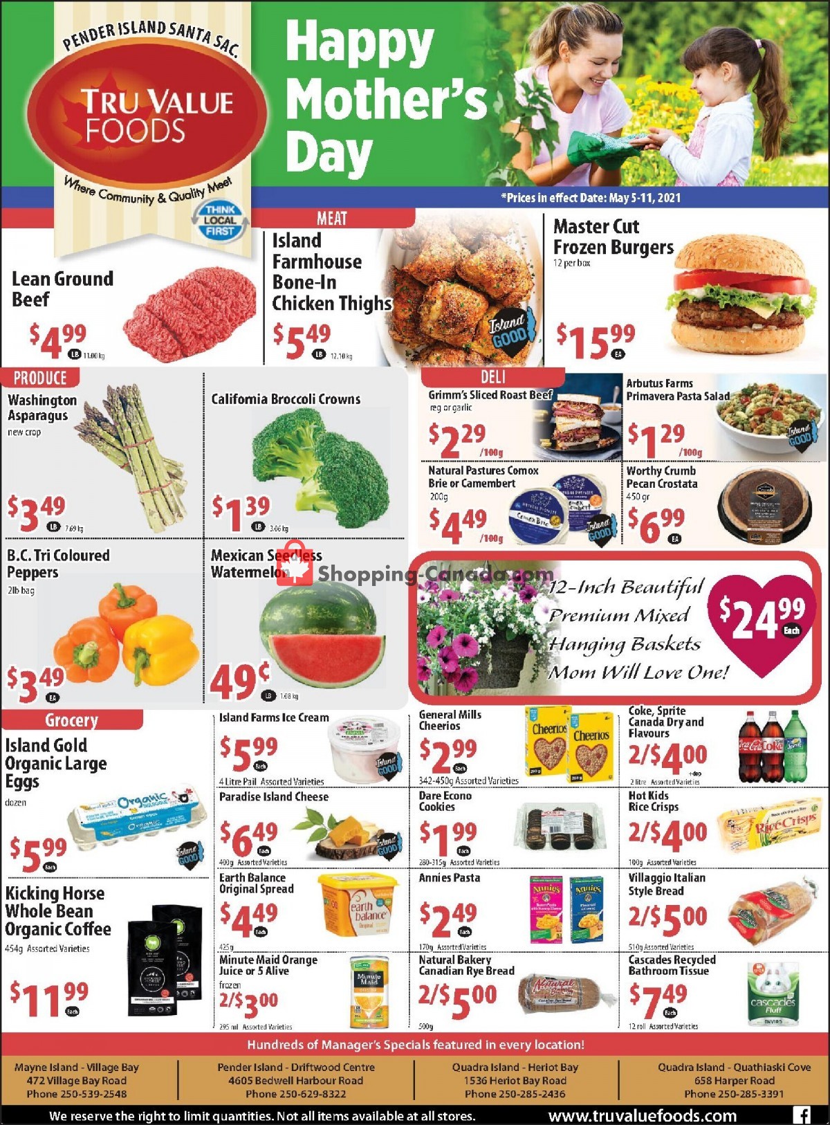 Tru Value Foods flyer from Wednesday May 5, 2021 to Tuesday May 11, 2021 - page 1
