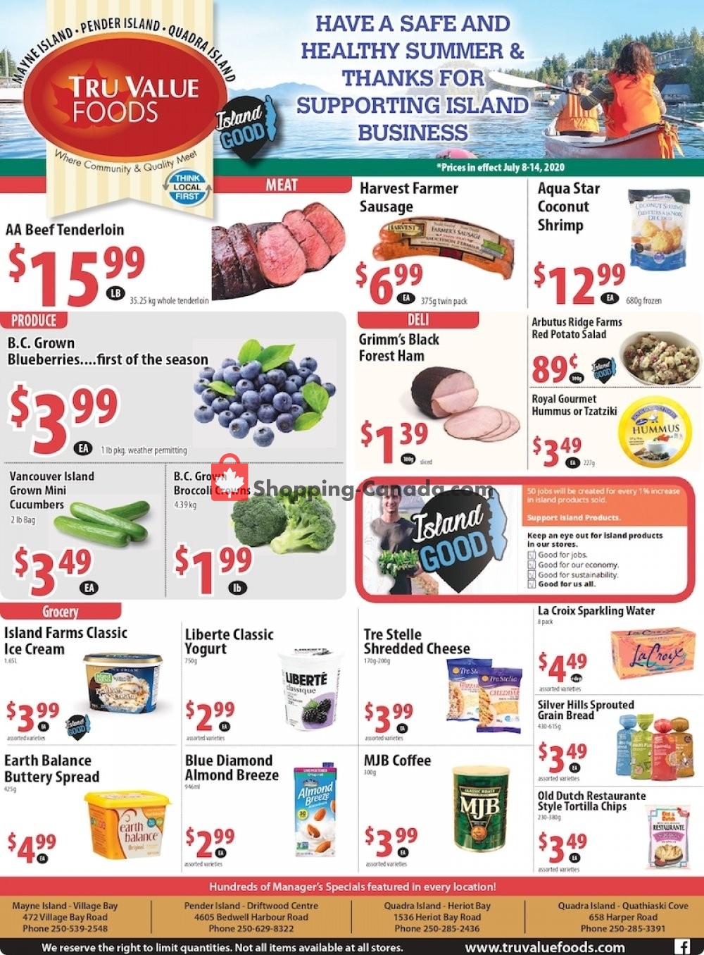 Tru Value Foods flyer from Wednesday July 8, 2020 to Tuesday July 14, 2020 - page 1