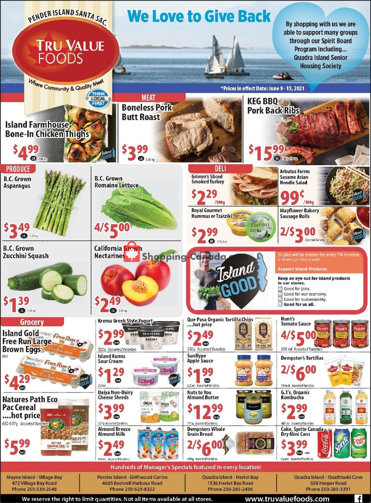 Tru Value Foods flyer from Wednesday June 9, 2021 to Tuesday June 15, 2021 - page 1