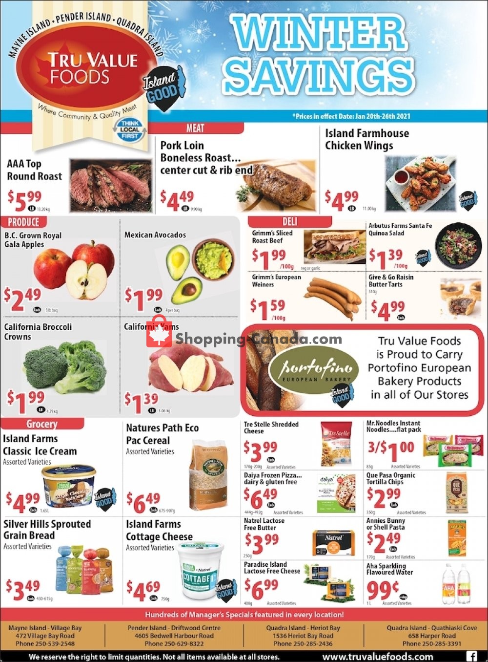 Tru Value Foods flyer from Wednesday January 20, 2021 to Tuesday January 26, 2021 - page 1