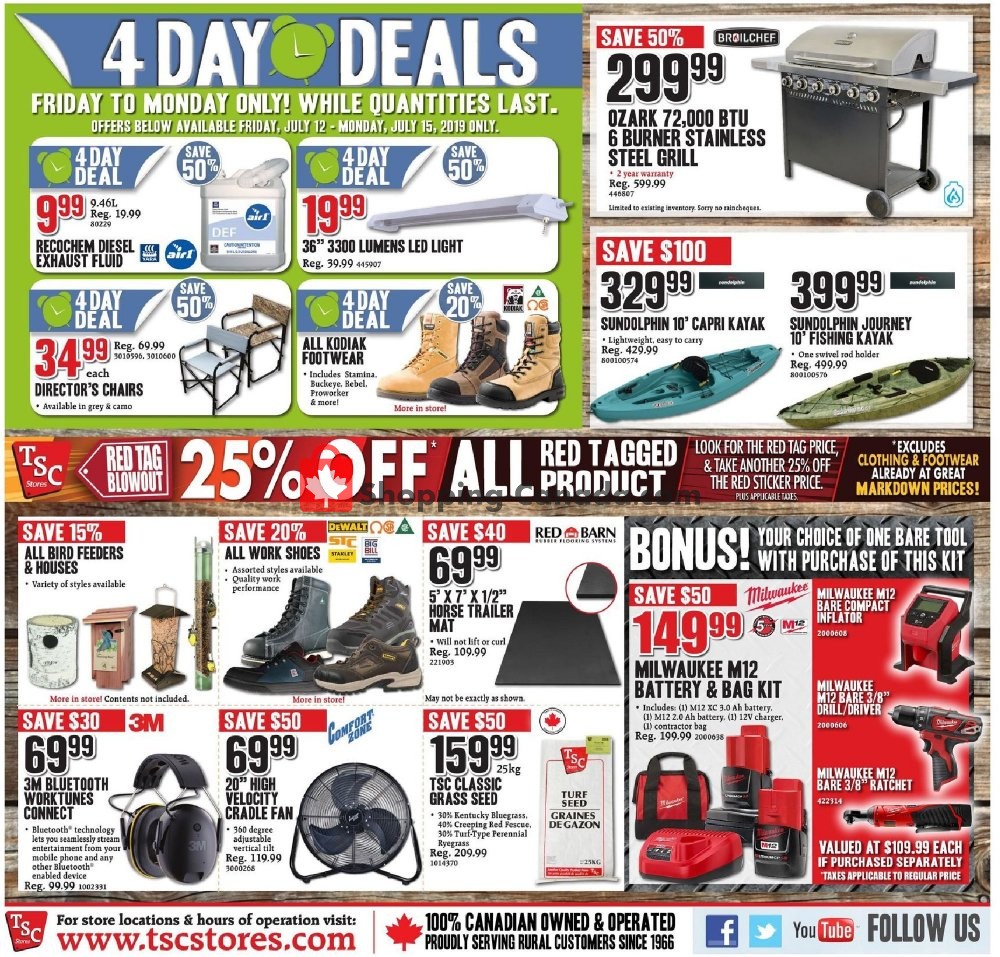 TSC Stores flyer from Friday July 12, 2019 to Thursday July 18, 2019 - page 12