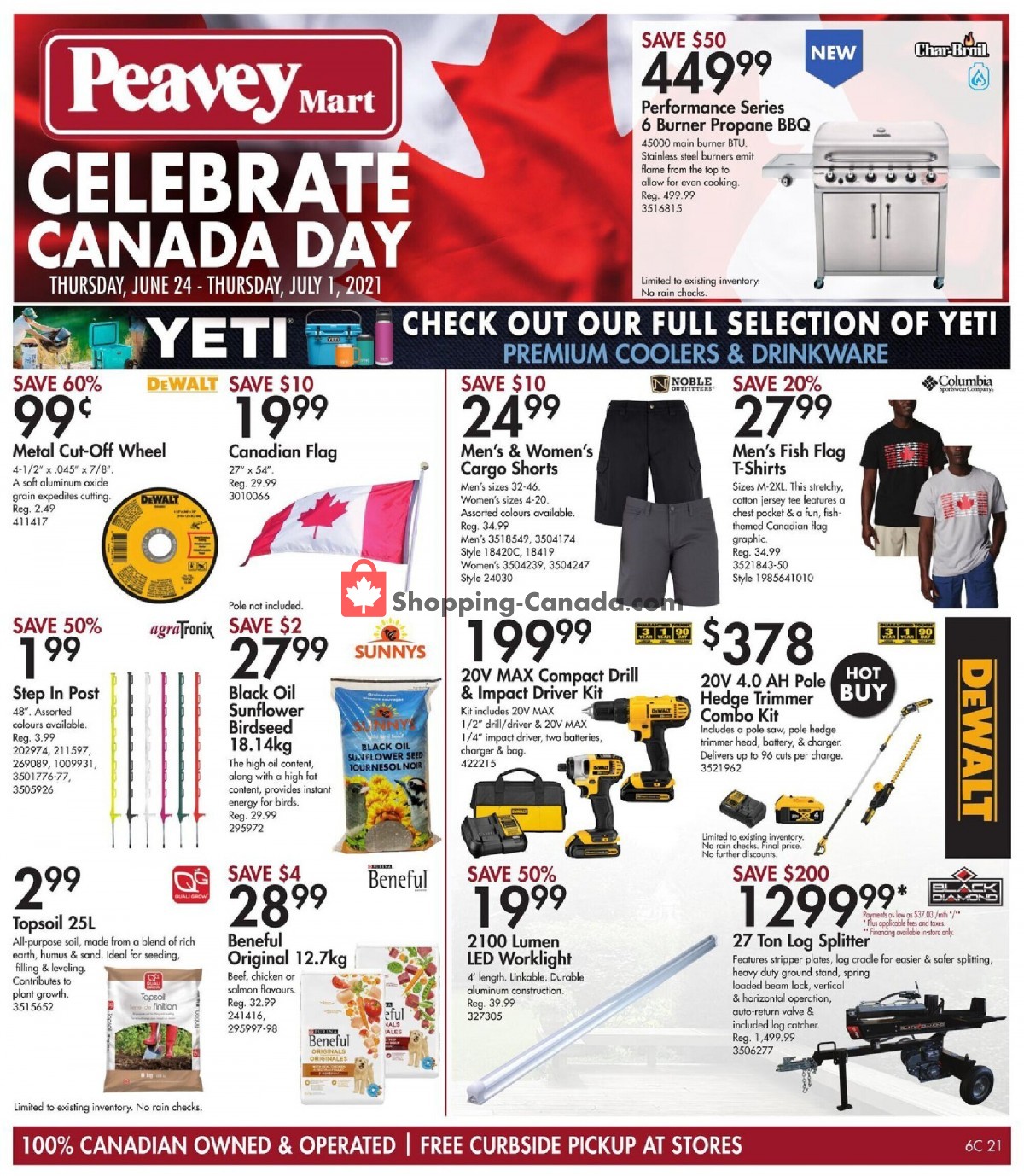 TSC Stores Canada, flyer (Celebrate Canada Day) June 24 July 1