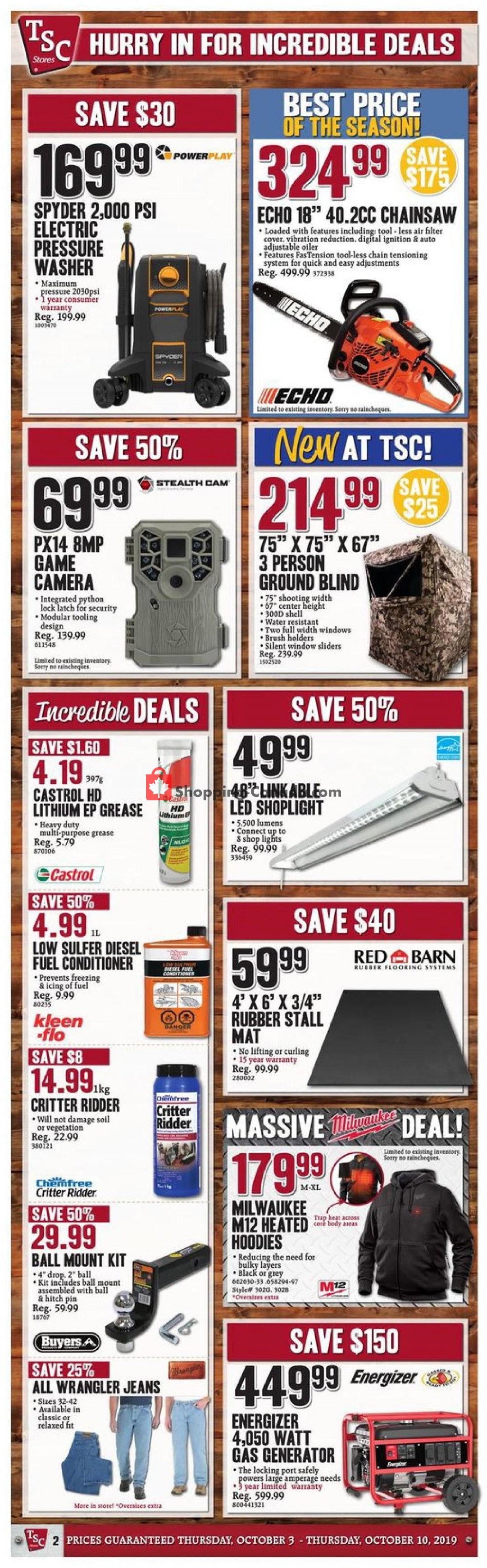TSC Stores flyer from Thursday October 3, 2019 to Thursday October 10, 2019 - page 2