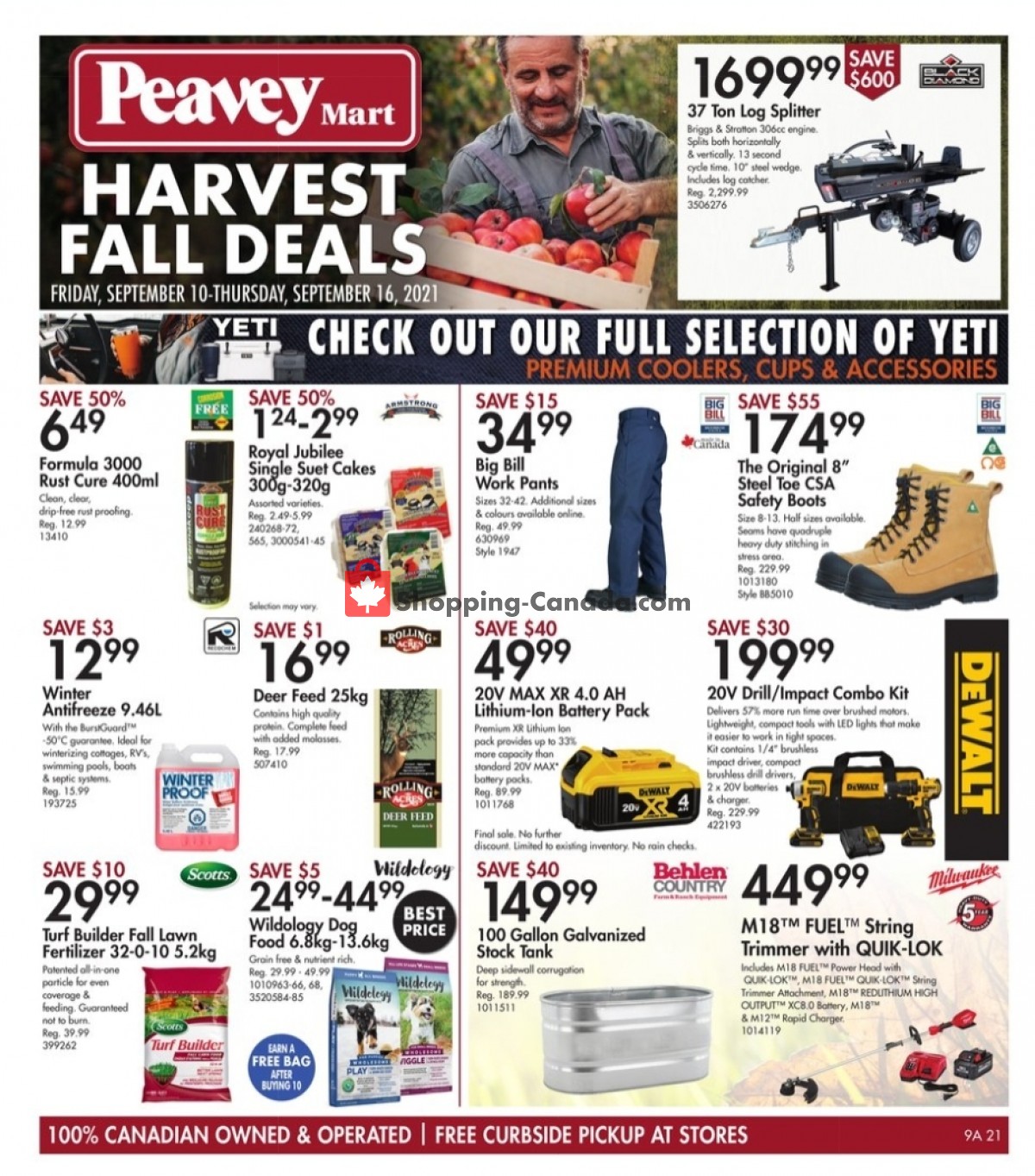 TSC Stores flyer from Friday September 10, 2021 to Thursday September 16, 2021 - page 1
