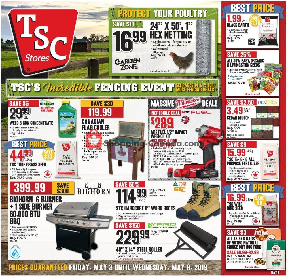 TSC Stores flyer from Friday May 3, 2019 to Wednesday May 8, 2019 - page 1