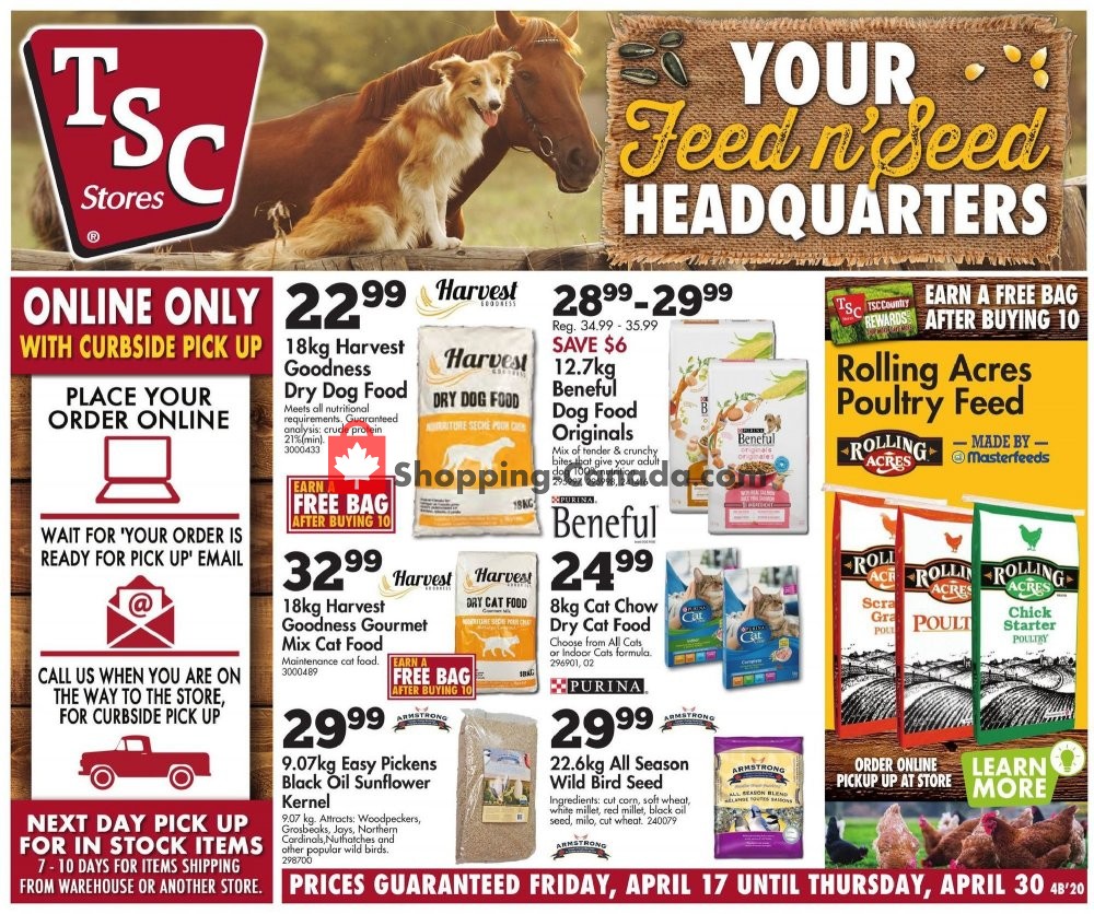 TSC Stores Canada, flyer (Prices Guaranteed) April 17 April 30