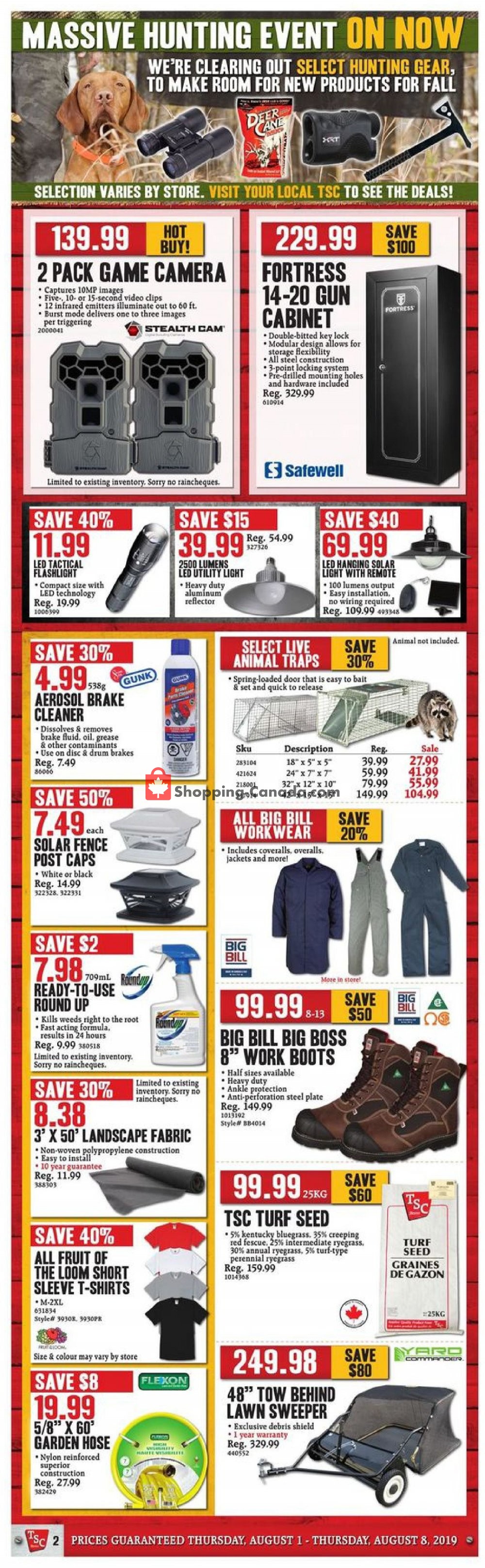 TSC Stores flyer from Thursday August 1, 2019 to Thursday August 8, 2019 - page 2