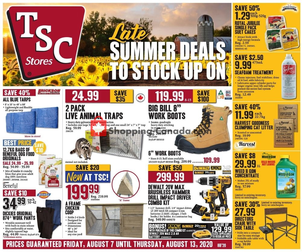 TSC Stores Canada, flyer (Special Offer) August 7 August 13, 2020