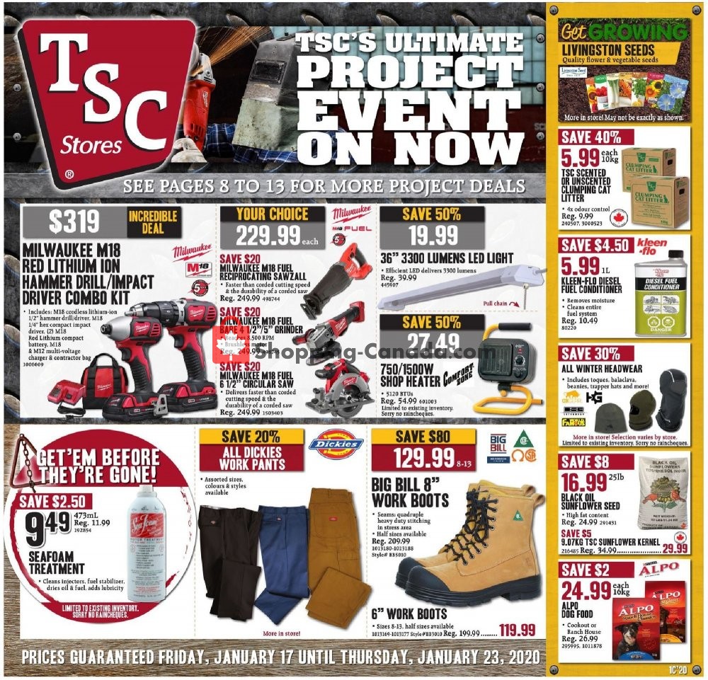 TSC Stores Canada, flyer (Special Offer) January 17 January 23