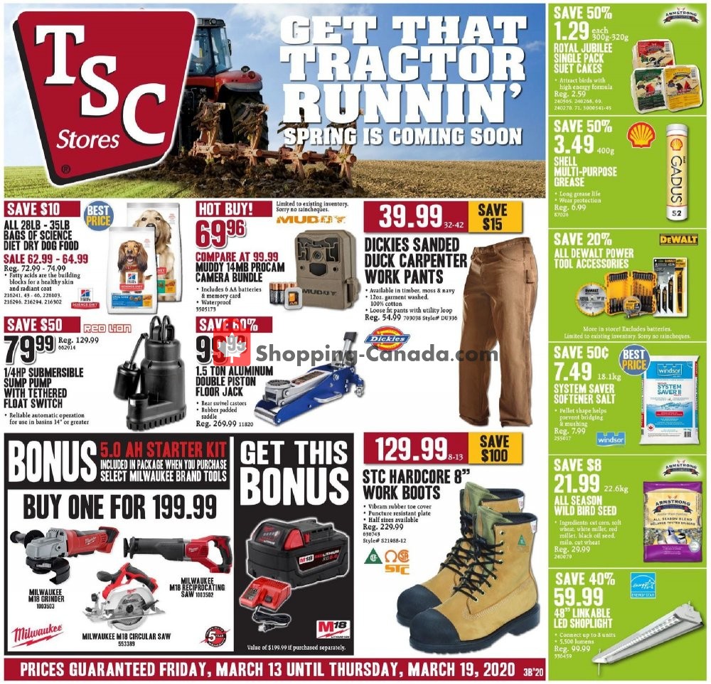 TSC Stores Canada, flyer (Special Offer) March 13 March 19, 2020