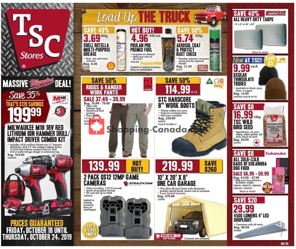 TSC Stores Canada, flyer (Special Offer) October 18 October 24