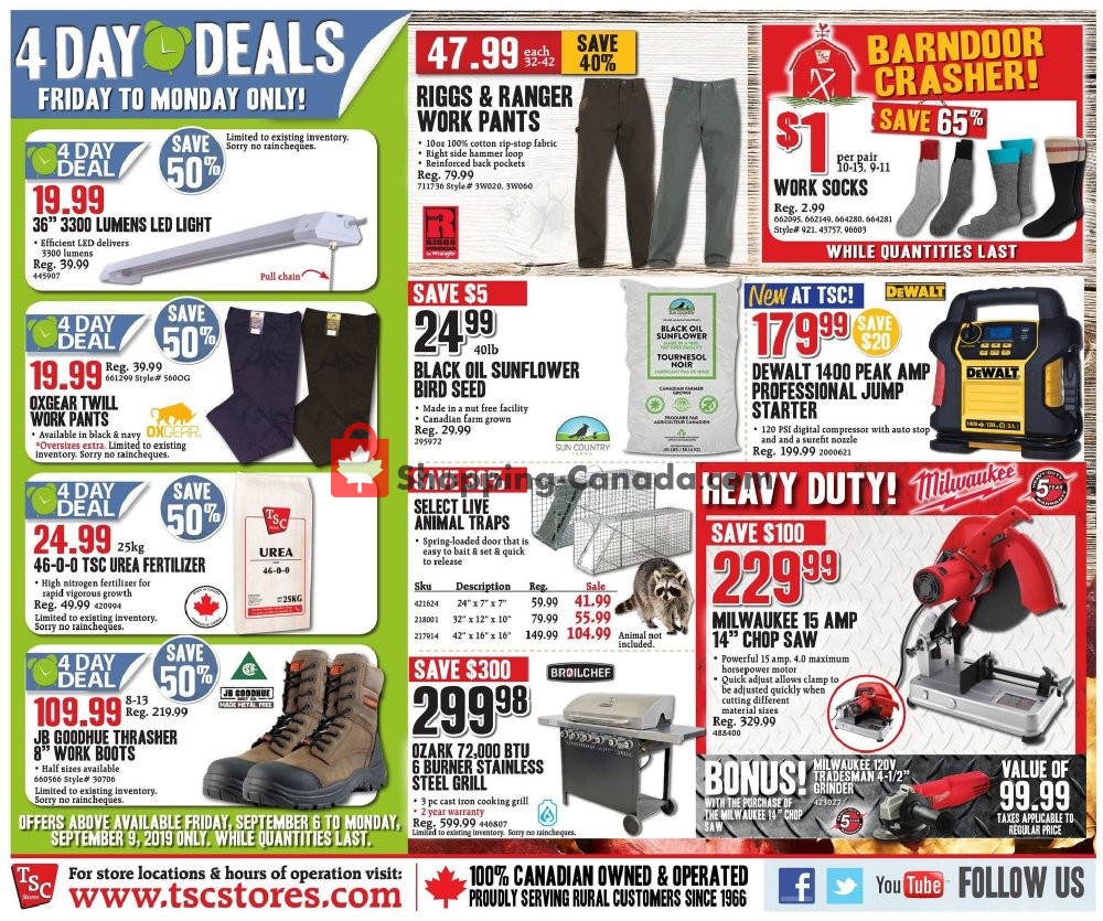 TSC Stores flyer from Friday September 6, 2019 to Thursday September 12, 2019 - page 12