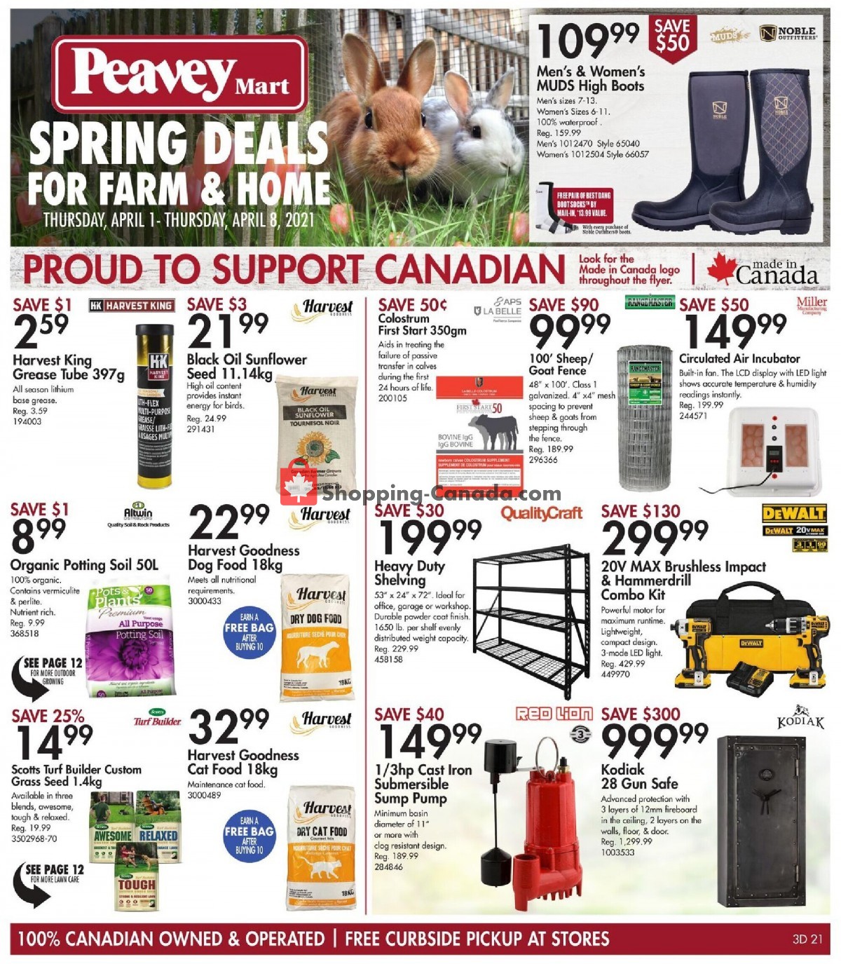 TSC Stores flyer from Thursday April 1, 2021 to Thursday April 8, 2021 - page 1