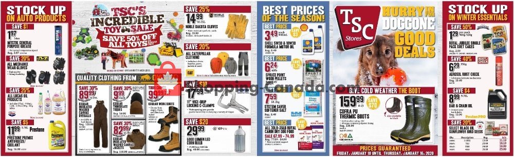 TSC Stores flyer from Friday January 10, 2020 to Thursday January 16, 2020 - page 1