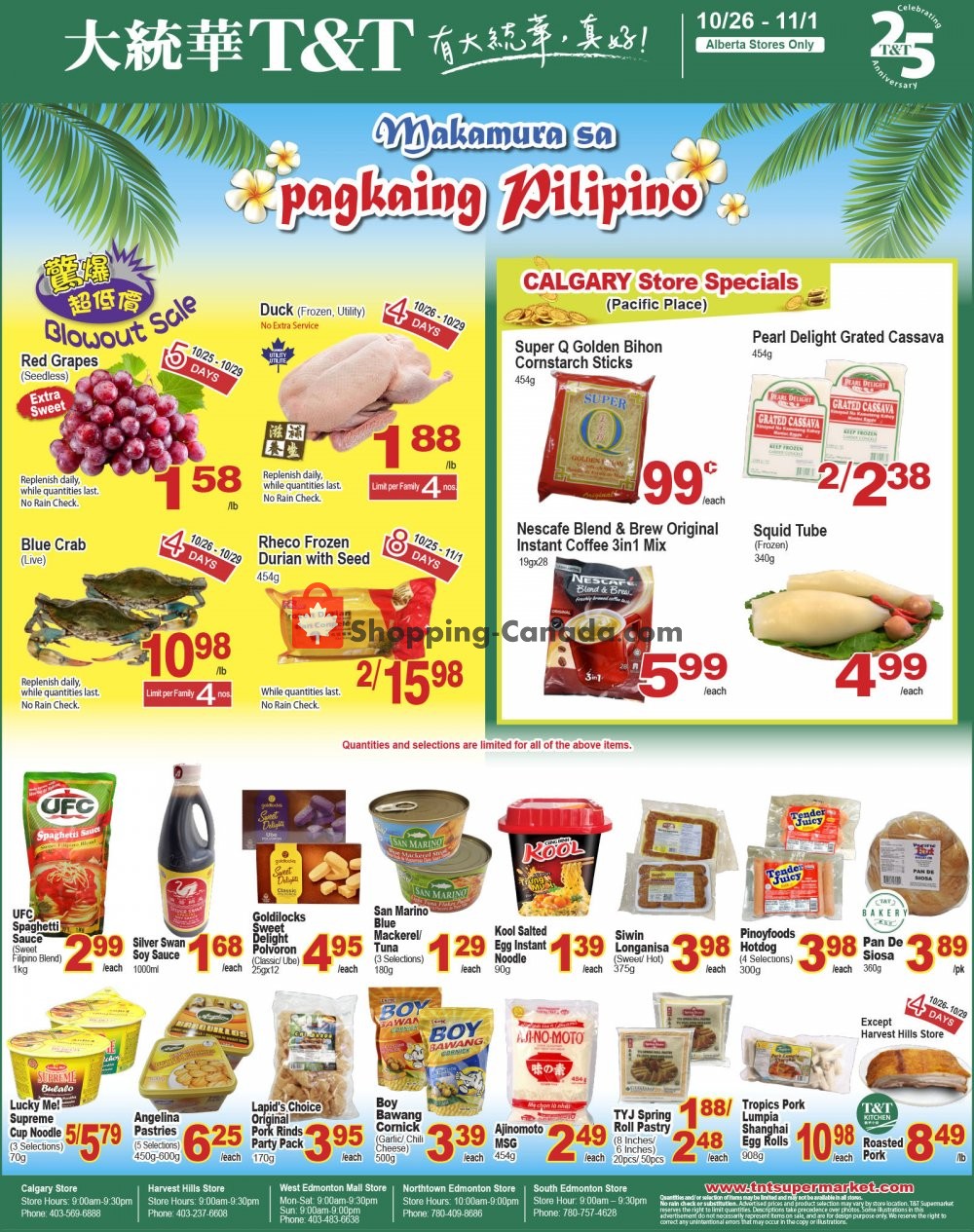 T&T Supermarket flyer from Friday October 26, 2018 to Thursday November 1, 2018 - page 3