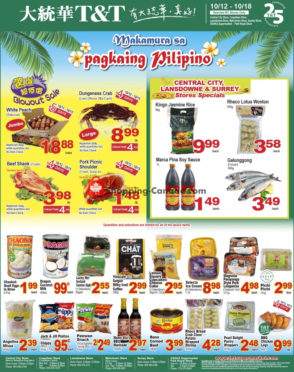 T&T Supermarket flyer from Friday October 12, 2018 to Thursday October 18, 2018 - page 5