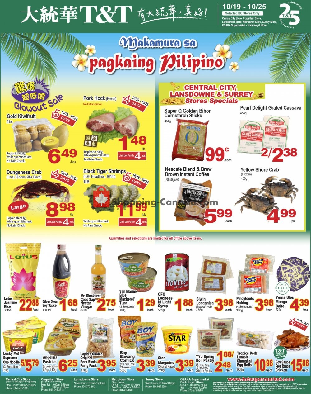 T&T Supermarket flyer from Friday October 19, 2018 to Thursday October 25, 2018 - page 5