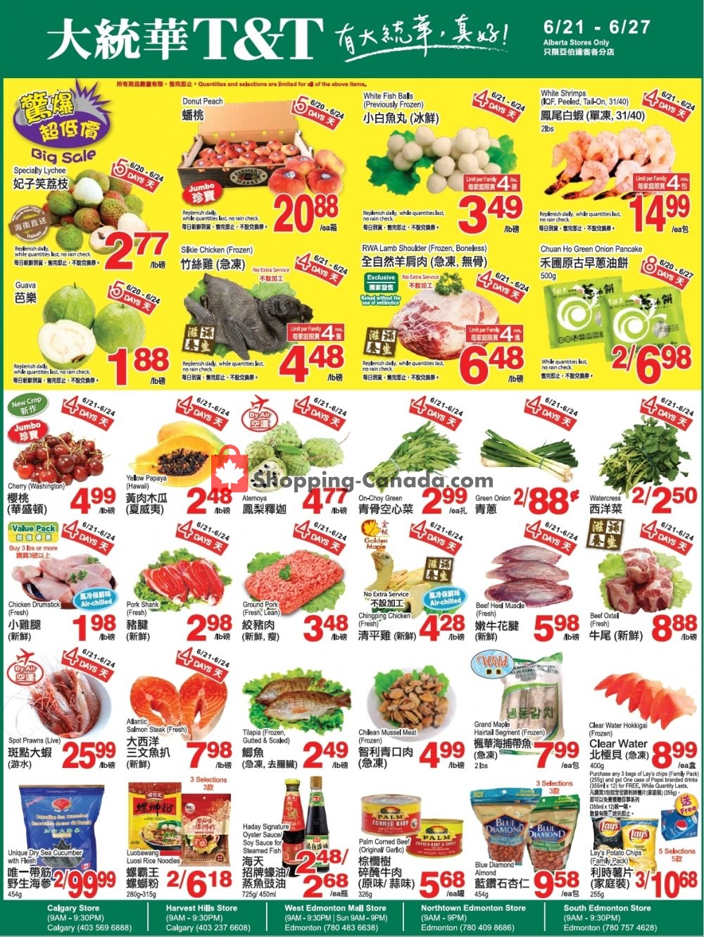 T&T Supermarket flyer from Friday June 21, 2019 to Thursday June 27, 2019 - page 1