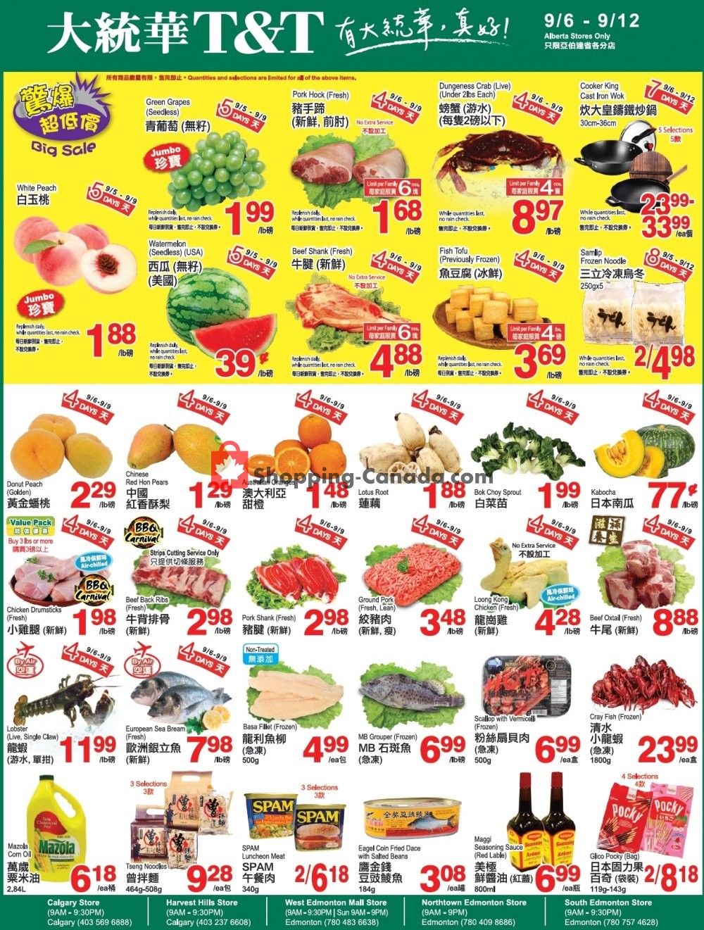 T&T Supermarket flyer from Thursday September 5, 2019 to Thursday September 12, 2019 - page 2