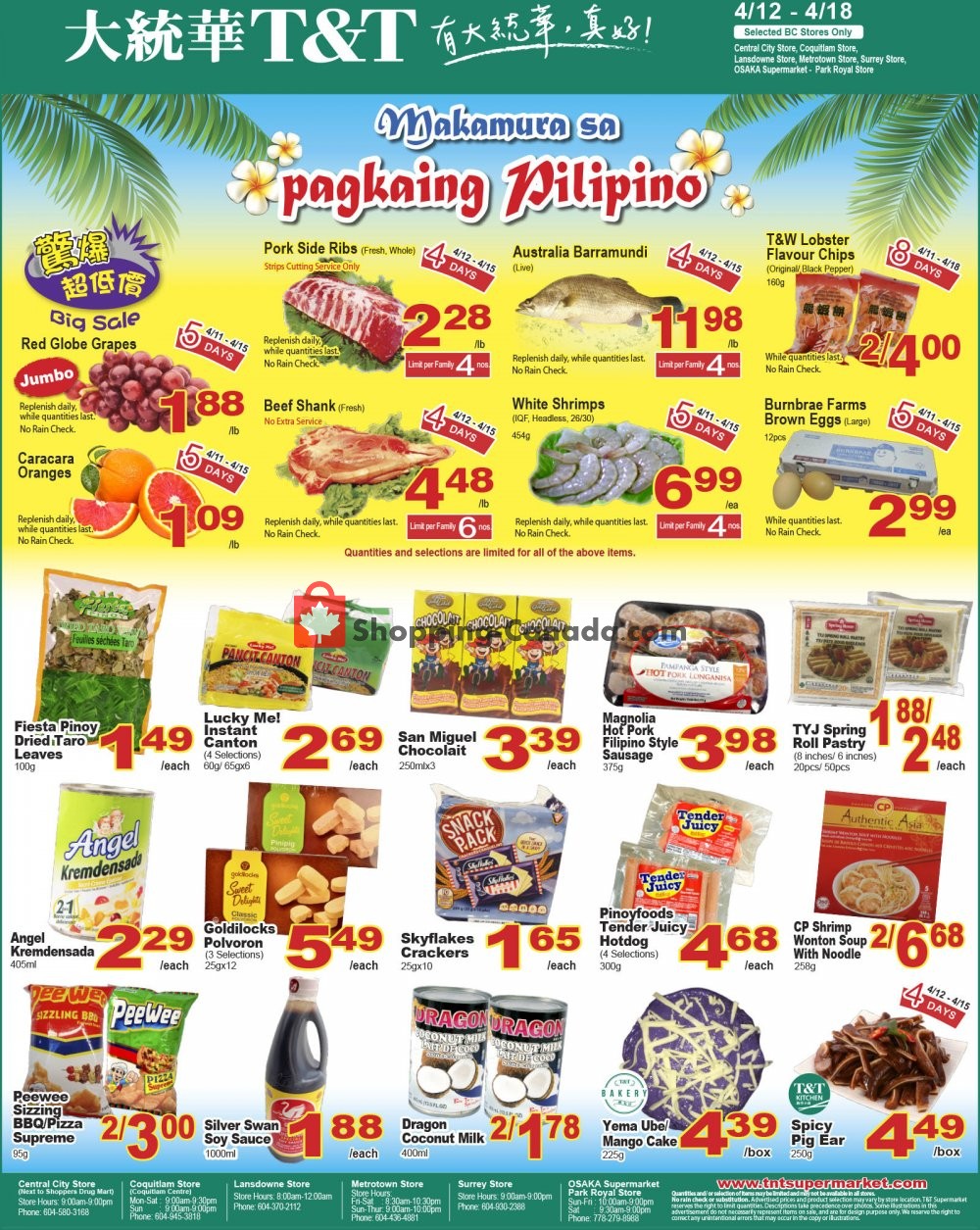 T&T Supermarket flyer from Friday April 12, 2019 to Thursday April 18, 2019 - page 5