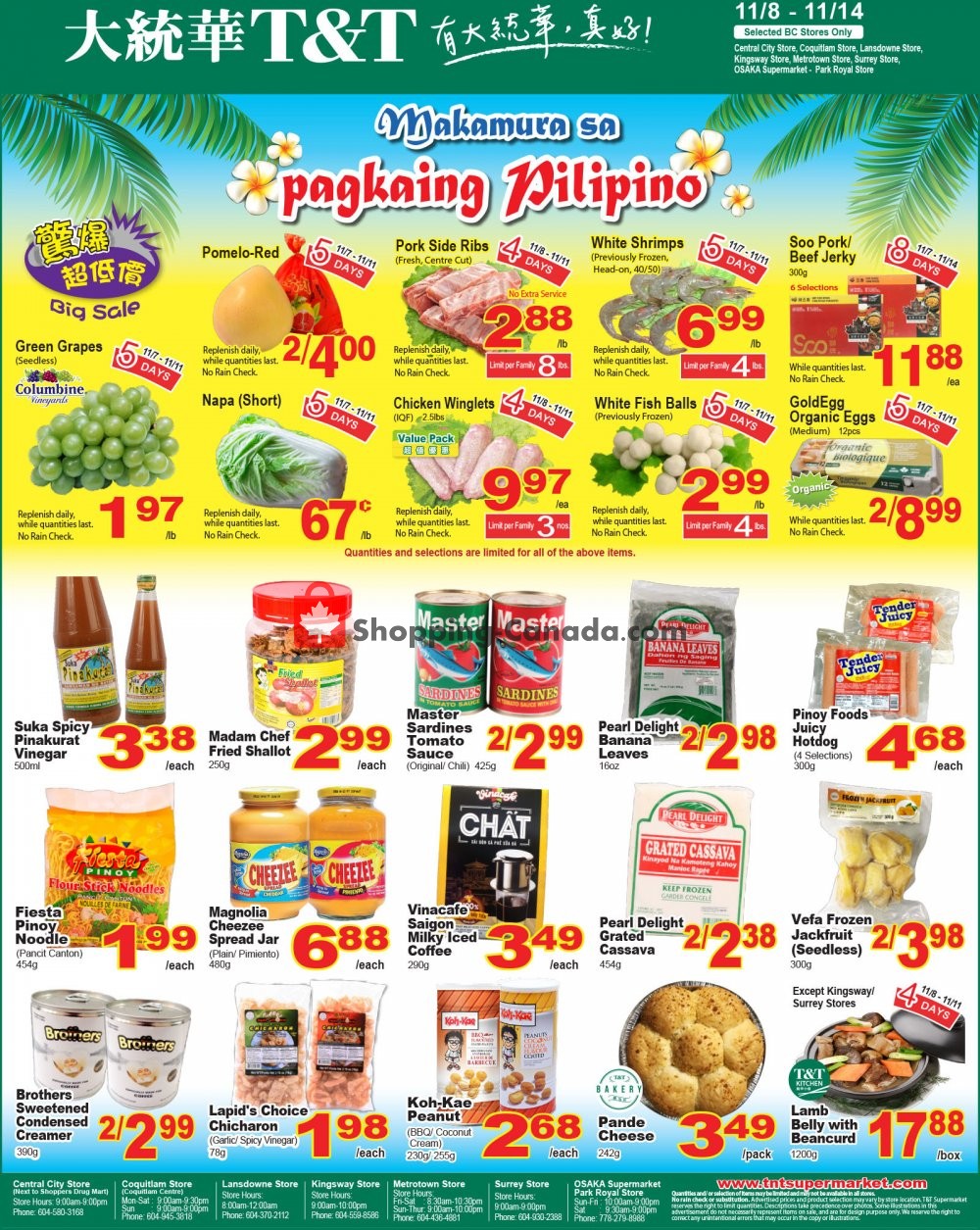 T&T Supermarket flyer from Friday November 8, 2019 to Thursday November 14, 2019 - page 3