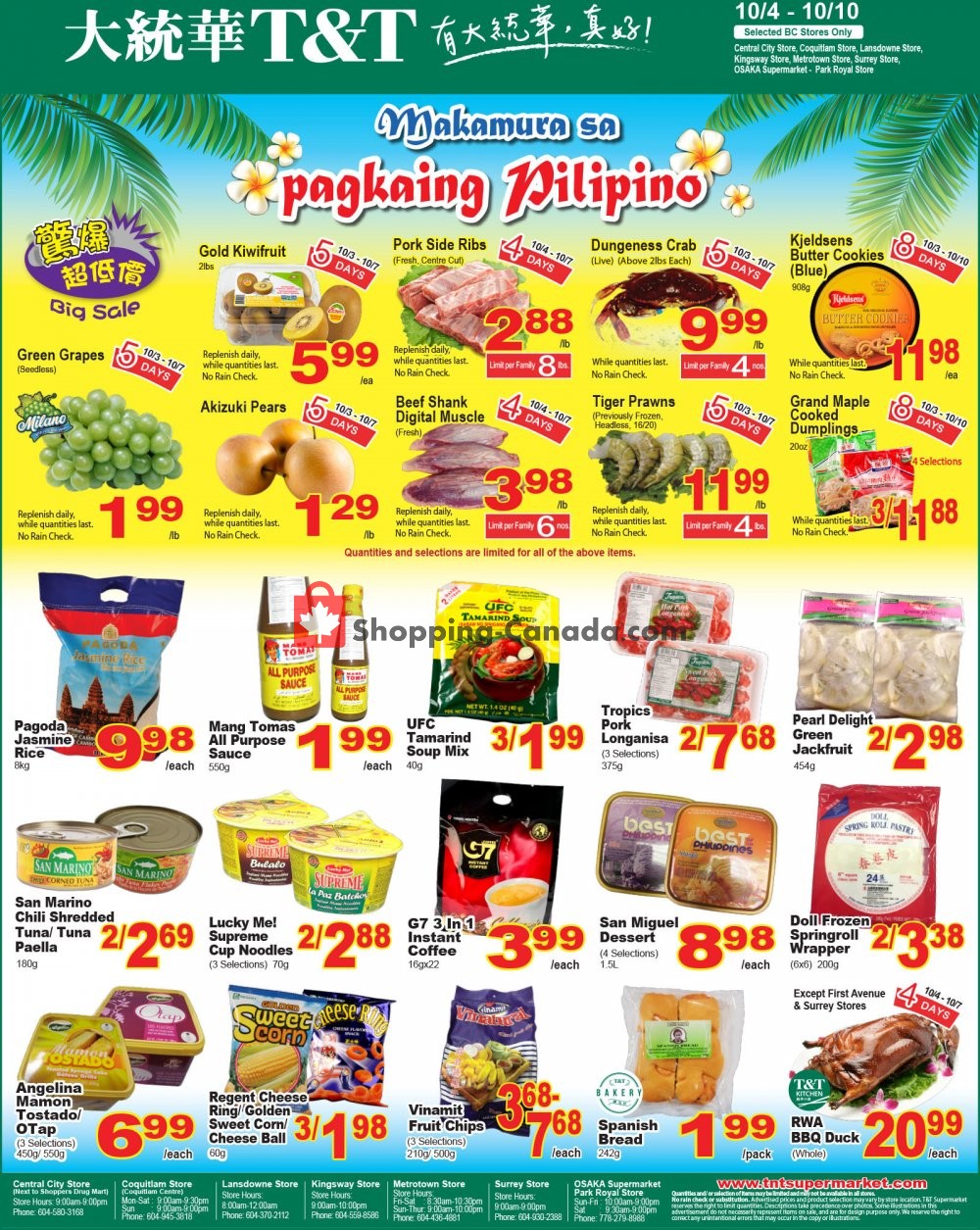T&T Supermarket flyer from Friday October 4, 2019 to Thursday October 10, 2019 - page 3