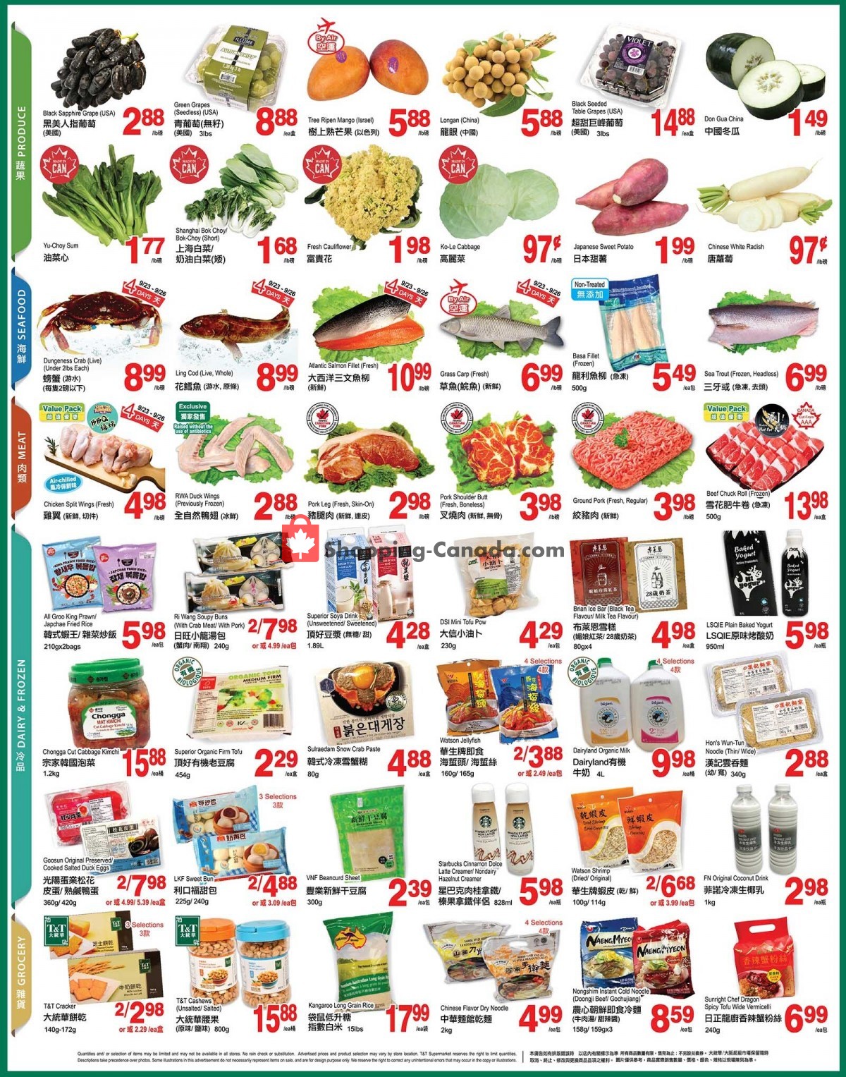 T&T Supermarket flyer from Friday September 23, 2022 to Thursday September 29, 2022 - page 2