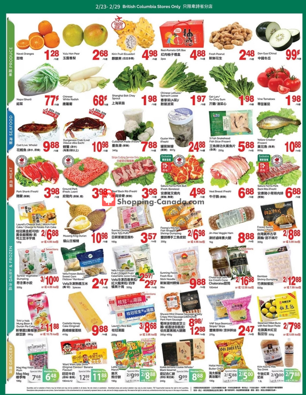 T&T Supermarket flyer from Friday February 23, 2024 to Thursday February 29, 2024 - page 2