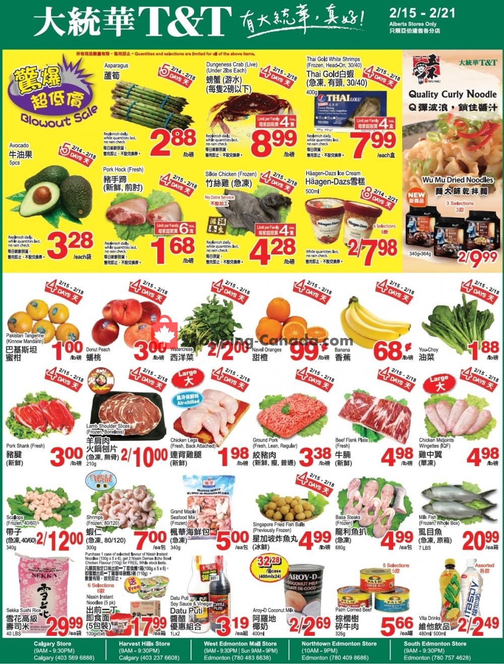 T&T Supermarket flyer from Friday February 15, 2019 to Thursday February 21, 2019 - page 1