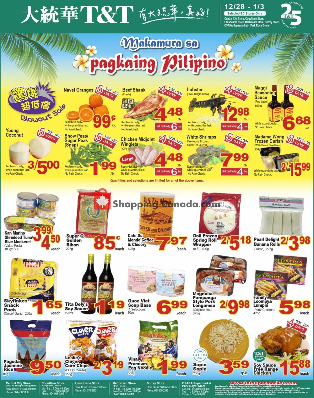 T&T Supermarket flyer from Friday December 28, 2018 to Thursday January 3, 2019 - page 4