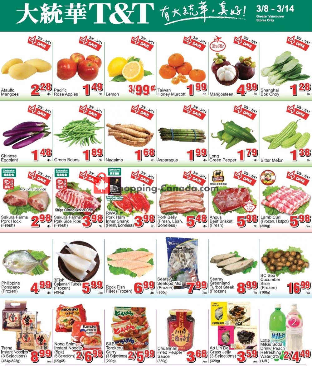 T&T Supermarket flyer from Friday March 8, 2019 to Thursday March 14, 2019 - page 3