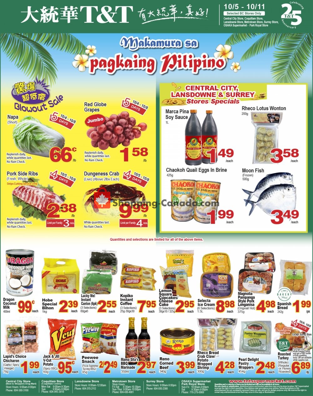 T&T Supermarket flyer from Friday October 5, 2018 to Thursday October 11, 2018 - page 2