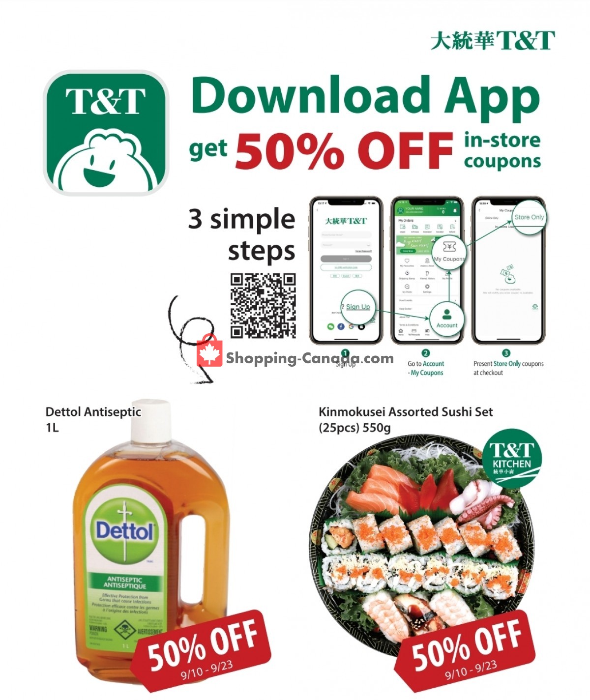 T&T Supermarket flyer from Friday September 10, 2021 to Thursday September 23, 2021 - page 1