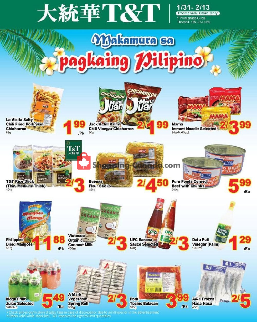 T&T Supermarket flyer from Friday January 31, 2020 to Thursday February 13, 2020 - page 1
