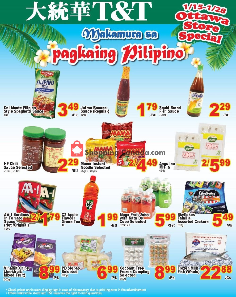 T&T Supermarket flyer from Friday January 15, 2021 to Thursday January 28, 2021 - page 1