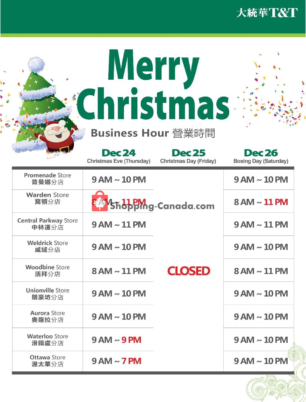 T&T Supermarket flyer from Friday December 18, 2020 to Saturday December 26, 2020 - page 1