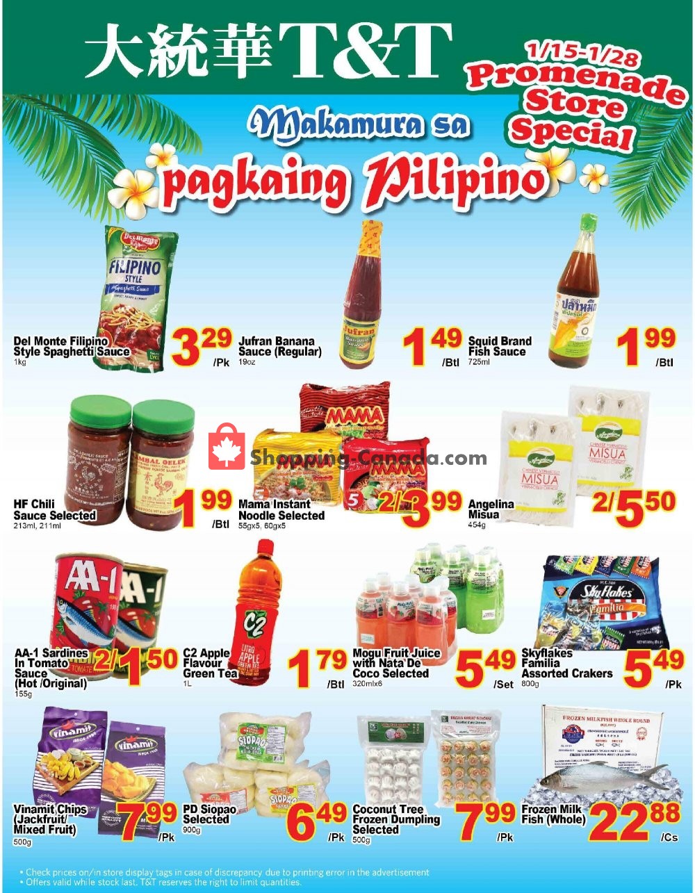 T&T Supermarket flyer from Friday January 15, 2021 to Thursday January 28, 2021 - page 1