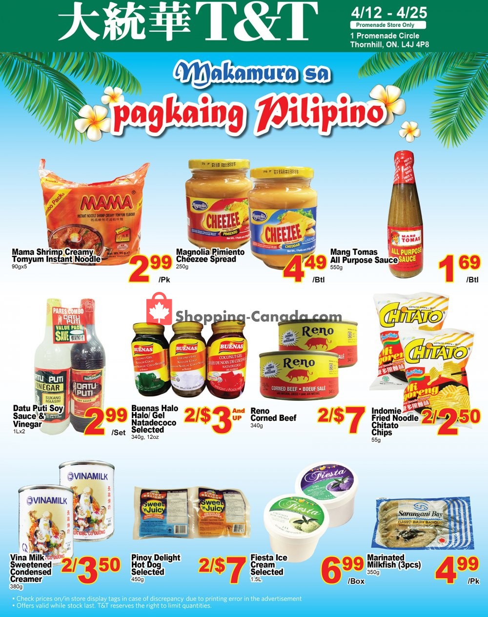 T&T Supermarket flyer from Friday April 12, 2019 to Thursday April 25, 2019 - page 1