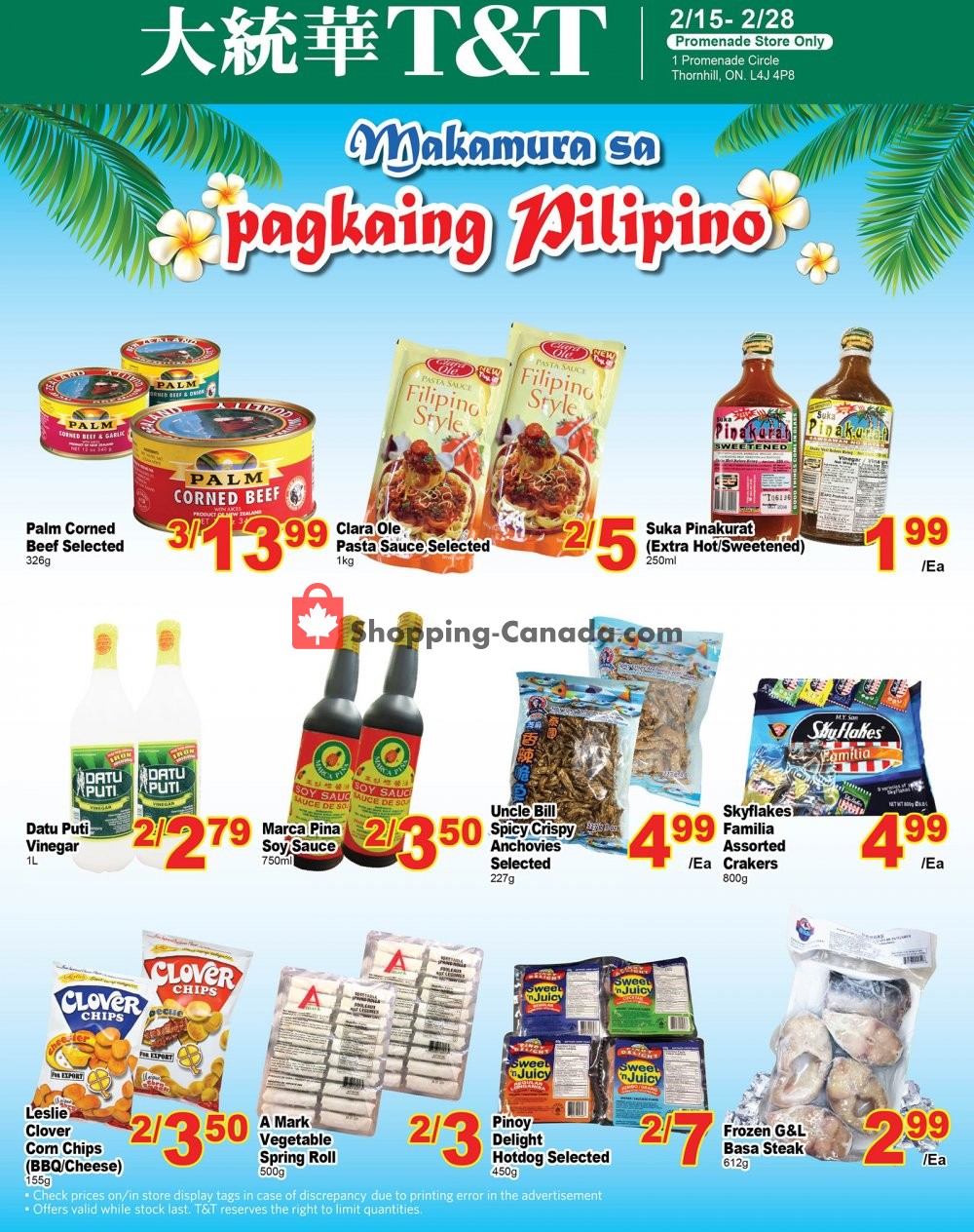 T&T Supermarket flyer from Friday February 15, 2019 to Thursday February 28, 2019 - page 1
